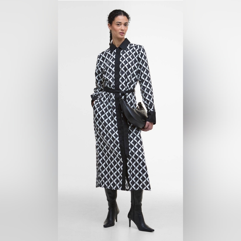 105. NWT Barbour Demi Printed Midi Dress